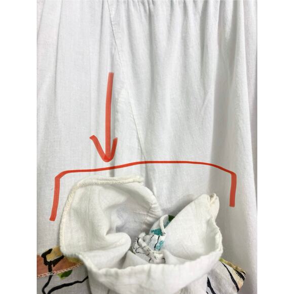 Etc. Boho Hippie Patchwork Multicolor Cotton Knit Sleeveless Midi Dress Size M - Picture 10 of 10